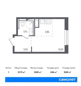 Квартира 21,7 м², студия - изображение 1