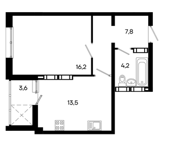 38,7 м², 1-комнатная квартира 6 772 500 ₽ - изображение 6