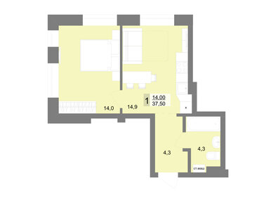 33,3 м², 1-комнатная квартира 8 091 900 ₽ - изображение 10