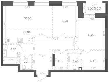 95,3 м², 3-комнатная квартира 18 000 000 ₽ - изображение 86