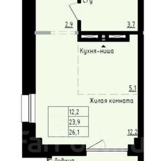 Квартира 23 м², студия - изображение 2