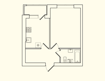 Квартира 36,9 м², 1-комнатная - изображение 1