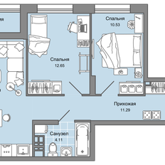 Квартира 67 м², 3-комнатная - изображение 2