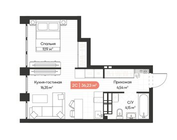 36,9 м², 1-комнатная квартира 6 800 000 ₽ - изображение 48