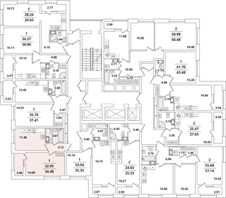 35,9 м², 1-комнатная квартира 5 362 000 ₽ - изображение 67