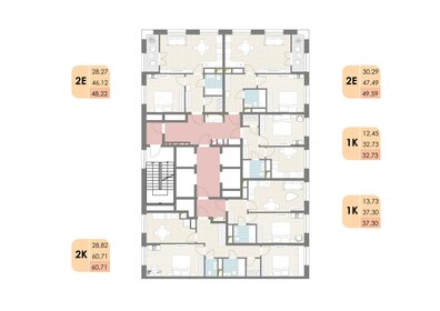 32,7 м², 1-комнатная квартира 7 540 992 ₽ - изображение 21