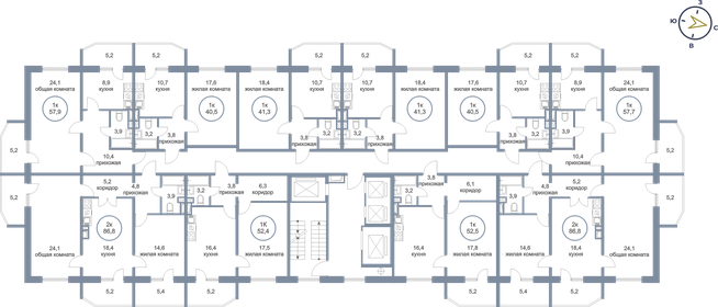 47,3 м², 1-комнатная квартира 6 500 000 ₽ - изображение 10