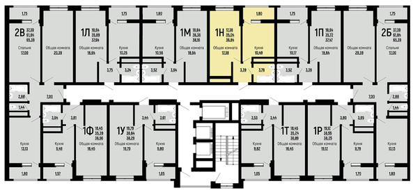 36,8 м², 1-комнатная квартира 5 268 968 ₽ - изображение 5