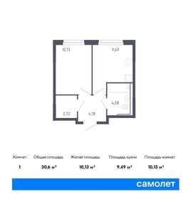 30,8 м², 1-комнатная квартира 5 484 887 ₽ - изображение 35