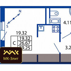 Квартира 29,3 м², студия - изображение 1