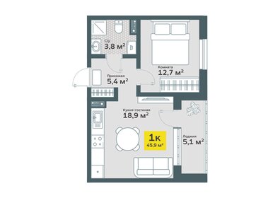 61 м², 2-комнатная квартира 6 600 000 ₽ - изображение 58