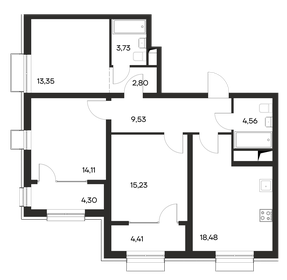 113,5 м², 3-комнатная квартира 14 190 000 ₽ - изображение 9