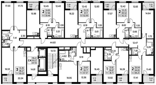 165 м², 4-комнатная квартира 257 000 ₽ в месяц - изображение 105