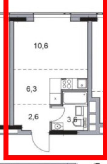 23,1 м², квартира-студия 14 000 000 ₽ - изображение 1
