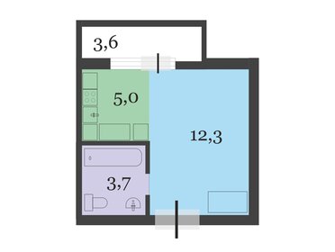 24,8 м², квартира-студия 5 000 000 ₽ - изображение 35