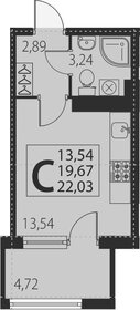 Квартира 22 м², студия - изображение 1