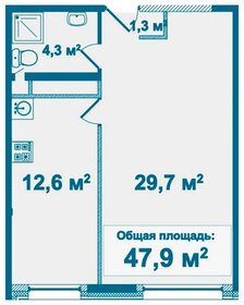 51,6 м², 1-комнатная квартира 6 026 160 ₽ - изображение 29