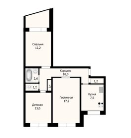 Квартира 65 м², 3-комнатная - изображение 4