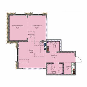 61,5 м², 2-комнатная квартира 10 300 000 ₽ - изображение 70