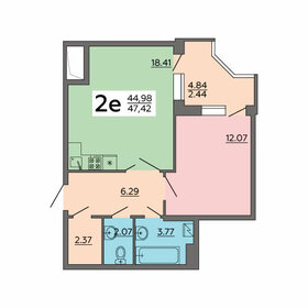 43,3 м², 2-комнатная квартира 3 300 000 ₽ - изображение 7