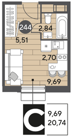 31,3 м², 1-комнатная квартира 5 490 000 ₽ - изображение 91