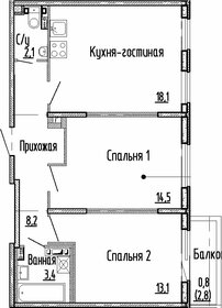 63,6 м², 2-комнатная квартира 9 440 000 ₽ - изображение 35