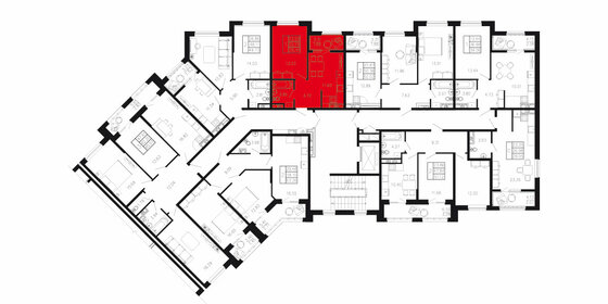 36,7 м², 1-комнатная квартира 5 832 356 ₽ - изображение 26