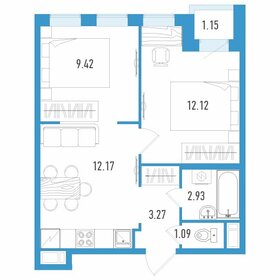 41,6 м², 2-комнатная квартира 6 361 740 ₽ - изображение 3