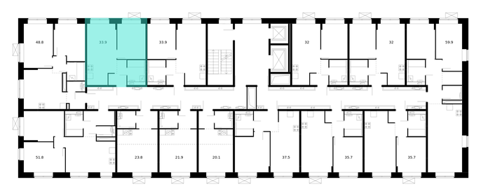 22 м², 1-комнатная квартира 2 800 000 ₽ - изображение 53