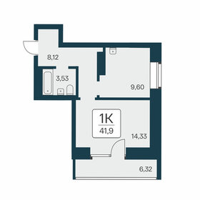 41,4 м², 1-комнатная квартира 7 750 000 ₽ - изображение 6
