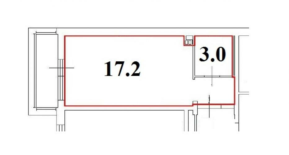 22,8 м², квартира-студия 2 550 000 ₽ - изображение 1