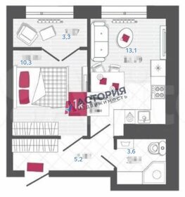 Квартира 35,5 м², 1-комнатная - изображение 1