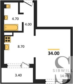 34 м², 1-комнатная квартира 4 320 000 ₽ - изображение 60