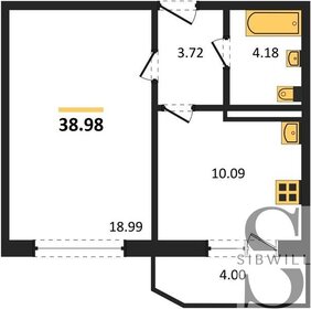 37,5 м², 1-комнатная квартира 3 560 000 ₽ - изображение 22