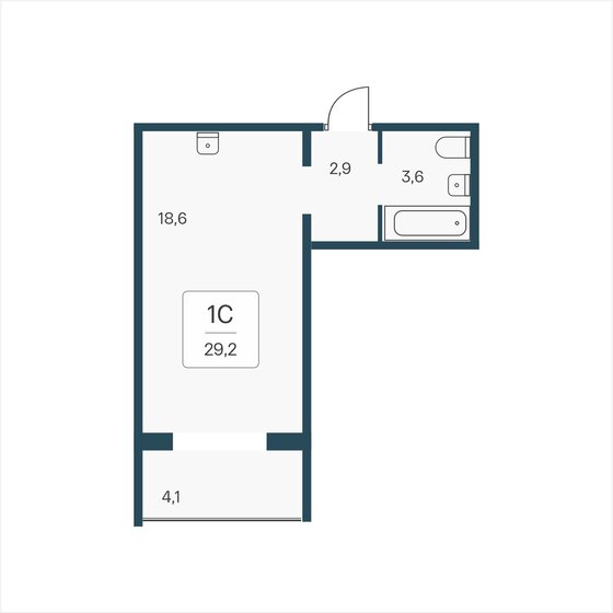 29,2 м², квартира-студия 4 250 000 ₽ - изображение 69