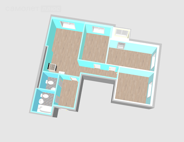 Квартира 67,4 м², 4-комнатная - изображение 2