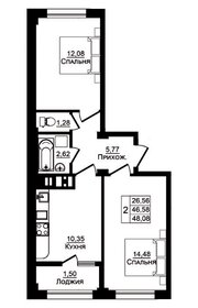 48,1 м², 2-комнатная квартира 7 130 000 ₽ - изображение 20