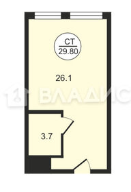 Квартира 31,2 м², студия - изображение 1