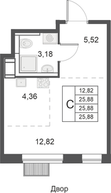 25 м², квартира-студия 6 000 000 ₽ - изображение 44