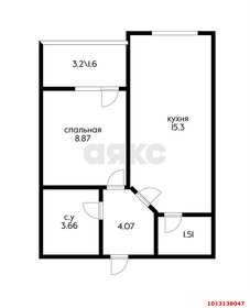 Квартира 36 м², 1-комнатная - изображение 1