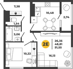 105,5 м², 2-комнатная квартира 10 550 000 ₽ - изображение 32