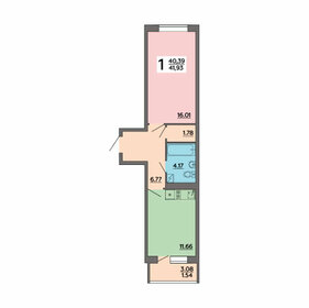 44 м², 2-комнатная квартира 3 400 000 ₽ - изображение 73