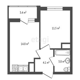 Квартира 34,6 м², 1-комнатная - изображение 2