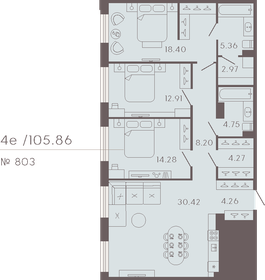 133,5 м², 4-комнатная квартира 245 000 000 ₽ - изображение 99