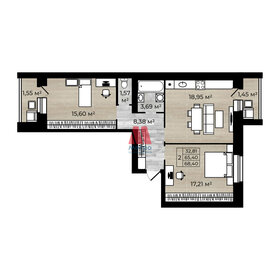 58,7 м², 2-комнатная квартира 5 950 000 ₽ - изображение 85