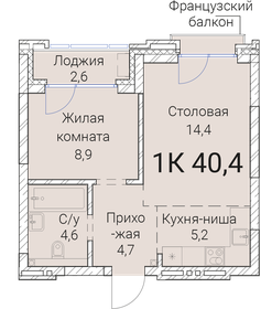 40,1 м², 1-комнатная квартира 15 203 000 ₽ - изображение 56