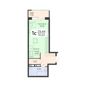 35,4 м², 1-комнатная квартира 3 713 000 ₽ - изображение 77