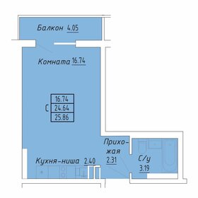 25,9 м², апартаменты-студия 4 526 000 ₽ - изображение 31