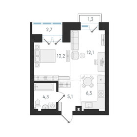 Квартира 38,2 м², 2-комнатная - изображение 1