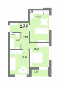 64,7 м², 2-комнатная квартира 6 250 000 ₽ - изображение 11
